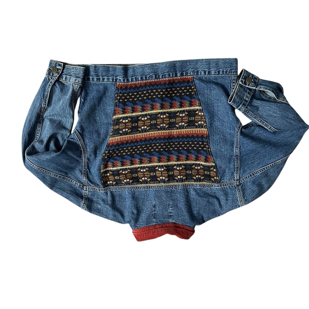 BDG Urban Outfitters Denim Jacket Crop Knit Back check measurements for size - Picture 9 of 9